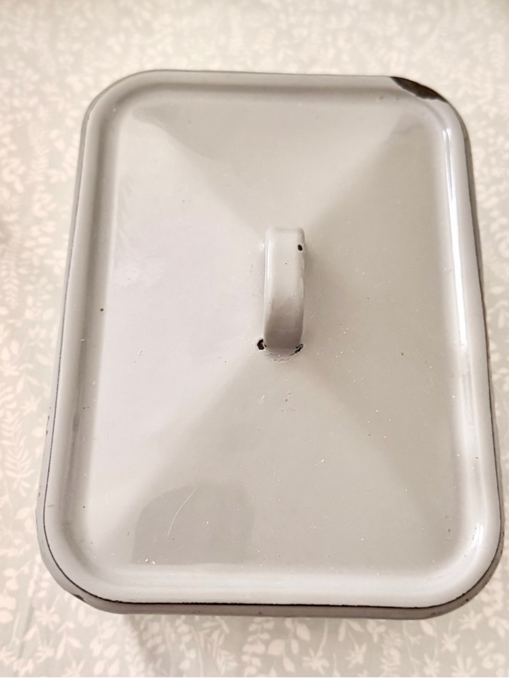 Vintage Grey Enamel/Steel Utility Storage